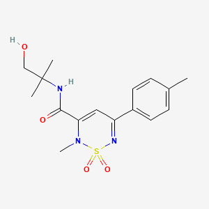 N-(2-hydroxy-1,1-dimethylethyl)-2-methyl-5-(4-methylphenyl)-2H-1,2,6-thiadiazine-3-carboxamide 1,1-dioxide