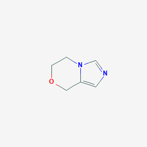 molecular formula C6H8N2O B047435 6,8-二氢-5H-咪唑并[5,1-c][1,4]恶嗪 CAS No. 116937-07-6