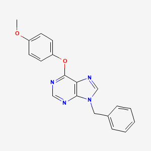 9-benzyl-6-(4-methoxyphenoxy)-9H-purine