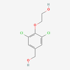 molecular formula C9H10Cl2O3 B4743514 2-[2,6-dichloro-4-(hydroxymethyl)phenoxy]ethanol 