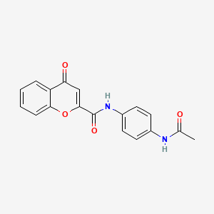 N-[4-(acetylamino)phenyl]-4-oxo-4H-chromene-2-carboxamide