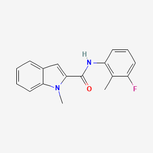 molecular formula C17H15FN2O B4743568 N-(3-fluoro-2-methylphenyl)-1-methyl-1H-indole-2-carboxamide 