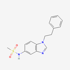 N-[1-(2-phenylethyl)-1H-benzimidazol-5-yl]methanesulfonamide