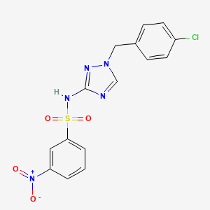 N-[1-(4-chlorobenzyl)-1H-1,2,4-triazol-3-yl]-3-nitrobenzenesulfonamide