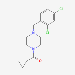 molecular formula C15H18Cl2N2O B4743629 1-(cyclopropylcarbonyl)-4-(2,4-dichlorobenzyl)piperazine 