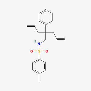 molecular formula C21H25NO2S B4743644 N-(2-allyl-2-phenyl-4-penten-1-yl)-4-methylbenzenesulfonamide 