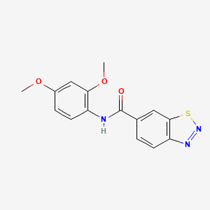 molecular formula C15H13N3O3S B4743659 N-(2,4-dimethoxyphenyl)-1,2,3-benzothiadiazole-6-carboxamide 