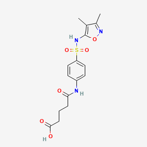 5-[(4-{[(3,4-dimethyl-5-isoxazolyl)amino]sulfonyl}phenyl)amino]-5-oxopentanoic acid