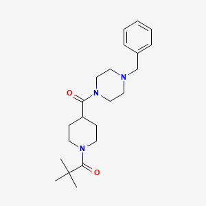 1-benzyl-4-{[1-(2,2-dimethylpropanoyl)-4-piperidinyl]carbonyl}piperazine