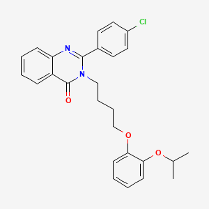 2-(4-chlorophenyl)-3-[4-(2-isopropoxyphenoxy)butyl]-4(3H)-quinazolinone