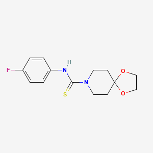 N-(4-fluorophenyl)-1,4-dioxa-8-azaspiro[4.5]decane-8-carbothioamide