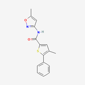 4-METHYL-N-(5-METHYL-12-OXAZOL-3-YL)-5-PHENYLTHIOPHENE-2-CARBOXAMIDE