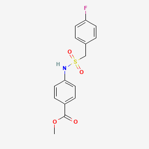 methyl 4-{[(4-fluorobenzyl)sulfonyl]amino}benzoate