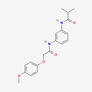 N-(3-{[(4-methoxyphenoxy)acetyl]amino}phenyl)-2-methylpropanamide