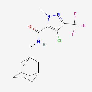 N-(1-adamantylmethyl)-4-chloro-1-methyl-3-(trifluoromethyl)-1H-pyrazole-5-carboxamide