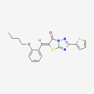 5-(2-butoxybenzylidene)-2-(2-thienyl)[1,3]thiazolo[3,2-b][1,2,4]triazol-6(5H)-one