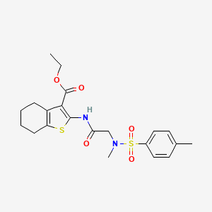 ethyl 2-({N-methyl-N-[(4-methylphenyl)sulfonyl]glycyl}amino)-4,5,6,7-tetrahydro-1-benzothiophene-3-carboxylate