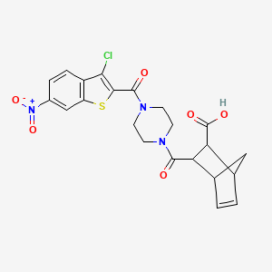 3-({4-[(3-chloro-6-nitro-1-benzothien-2-yl)carbonyl]-1-piperazinyl}carbonyl)bicyclo[2.2.1]hept-5-ene-2-carboxylic acid