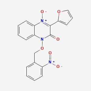 3-(2-furyl)-1-[(2-nitrobenzyl)oxy]-2(1H)-quinoxalinone 4-oxide