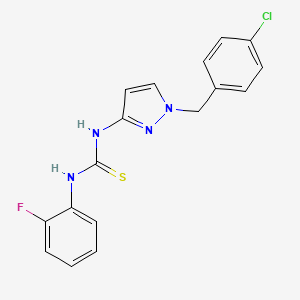 N-[1-(4-chlorobenzyl)-1H-pyrazol-3-yl]-N'-(2-fluorophenyl)thiourea