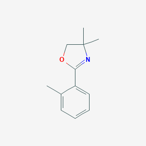 molecular formula C12H15NO B047440 4,4-二甲基-2-(2-甲基苯基)-4,5-二氢-1,3-噁唑 CAS No. 71885-44-4