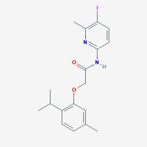 N-(5-iodo-6-methyl-2-pyridinyl)-2-(2-isopropyl-5-methylphenoxy)acetamide