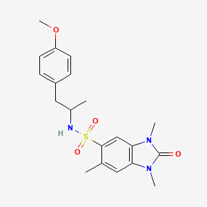 N-[2-(4-methoxyphenyl)-1-methylethyl]-1,3,6-trimethyl-2-oxo-2,3-dihydro-1H-benzimidazole-5-sulfonamide