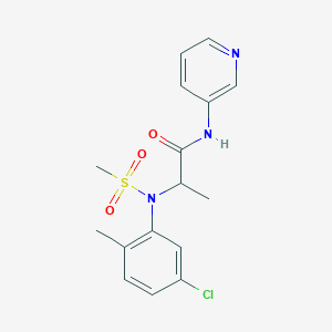 N~2~-(5-chloro-2-methylphenyl)-N~2~-(methylsulfonyl)-N~1~-3-pyridinylalaninamide