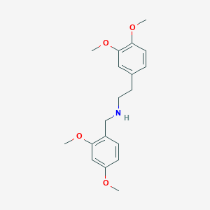 molecular formula C19H25NO4 B4744059 (2,4-dimethoxybenzyl)[2-(3,4-dimethoxyphenyl)ethyl]amine 