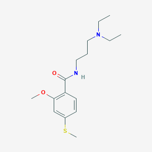 N-[3-(diethylamino)propyl]-2-methoxy-4-(methylthio)benzamide