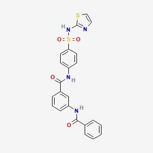 3-(benzoylamino)-N-{4-[(1,3-thiazol-2-ylamino)sulfonyl]phenyl}benzamide