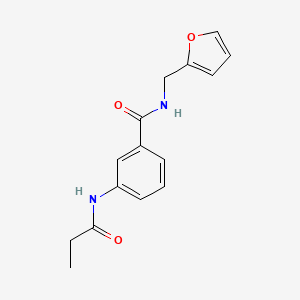 N-(2-furylmethyl)-3-(propionylamino)benzamide