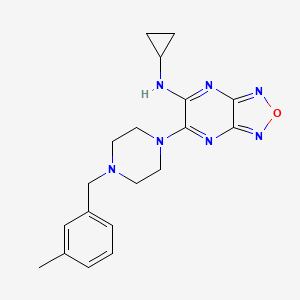 N-cyclopropyl-6-[4-(3-methylbenzyl)-1-piperazinyl][1,2,5]oxadiazolo[3,4-b]pyrazin-5-amine