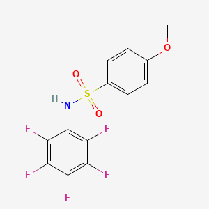 molecular formula C13H8F5NO3S B4744130 4-methoxy-N-(pentafluorophenyl)benzenesulfonamide 