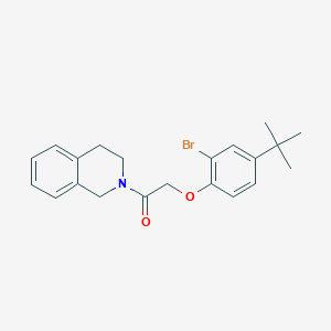 2-[(2-bromo-4-tert-butylphenoxy)acetyl]-1,2,3,4-tetrahydroisoquinoline