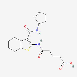 5-({3-[(cyclopentylamino)carbonyl]-4,5,6,7-tetrahydro-1-benzothien-2-yl}amino)-5-oxopentanoic acid