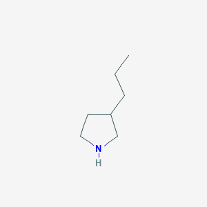 molecular formula C7H15N B047442 3-丙基吡咯烷 CAS No. 116632-47-4