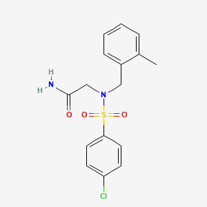 N~2~-[(4-chlorophenyl)sulfonyl]-N~2~-(2-methylbenzyl)glycinamide