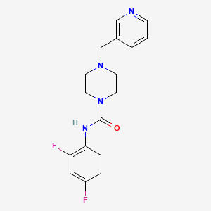 N-(2,4-difluorophenyl)-4-(3-pyridinylmethyl)-1-piperazinecarboxamide