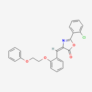 2-(2-chlorophenyl)-4-[2-(2-phenoxyethoxy)benzylidene]-1,3-oxazol-5(4H)-one