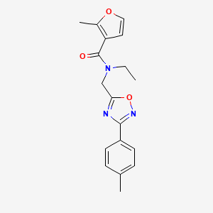 N-ethyl-2-methyl-N-{[3-(4-methylphenyl)-1,2,4-oxadiazol-5-yl]methyl}-3-furamide