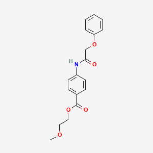 2-methoxyethyl 4-[(phenoxyacetyl)amino]benzoate