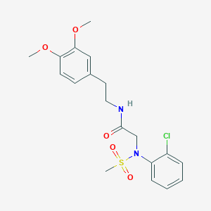 N~2~-(2-chlorophenyl)-N~1~-[2-(3,4-dimethoxyphenyl)ethyl]-N~2~-(methylsulfonyl)glycinamide