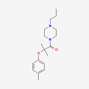 1-[2-methyl-2-(4-methylphenoxy)propanoyl]-4-propylpiperazine