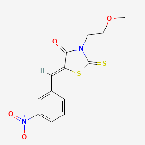 3-(2-methoxyethyl)-5-(3-nitrobenzylidene)-2-thioxo-1,3-thiazolidin-4-one