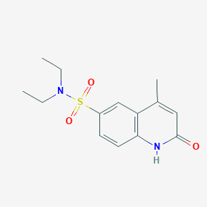 N,N-diethyl-4-methyl-2-oxo-1,2-dihydro-6-quinolinesulfonamide