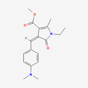 methyl 4-[4-(dimethylamino)benzylidene]-1-ethyl-2-methyl-5-oxo-4,5-dihydro-1H-pyrrole-3-carboxylate