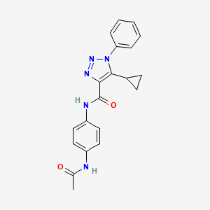 N-[4-(acetylamino)phenyl]-5-cyclopropyl-1-phenyl-1H-1,2,3-triazole-4-carboxamide