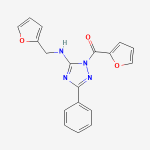 1-(2-furoyl)-N-(2-furylmethyl)-3-phenyl-1H-1,2,4-triazol-5-amine