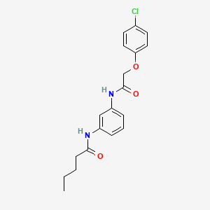 N-(3-{[2-(4-chlorophenoxy)acetyl]amino}phenyl)pentanamide